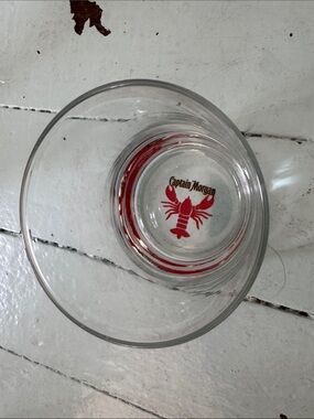 Captain Morgan “Nova Scotia Spirit” collectable Rock glass Lowball red lobster